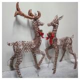 Lighted Reindeer Couple