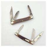 Two Schrade Old Timer Pocket Knives Two Schrade Old Timer Pocket Knives