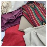 Lot w/ Upholstery & Leather Style Fabric Lot w/ Upholstery & Leather Style Fabric
