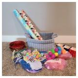 Lot w/ Easter & Holidays in Blue Basket Lot w/ Easter & Holidays in Blue Basket