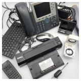 Lot of Misc. Electronics w/ Dell E-Port Plus II Lot of Misc. Electronics w/ Dell E-Port Plus II