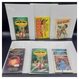 Lot of 6 Vintage Sci-Fi Themed Paperback Books