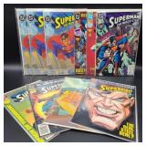 Lot of 10 DC Superman The Man of Steel Comics