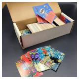 Box 7 of Topps Batman & Fleer Marvel Trading Cards