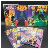 Lot of 7 Star Wars Comics