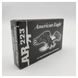 20 Rds American Eagle AR 223 REM 55GR FMJ 20 Rds American Eagle AR 223 REM 55GR FMJ