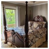 Modern 4-Post Queen Bed Frame Modern 4-Post Queen Bed Frame