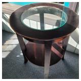 Small Round Table w/ Glass Small Round Table w/ Glass