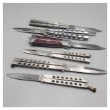 Lot of Vintage Butterfly Knifes Lot of Vintage Butterfly Knifes