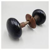 Antique Black Enamel Door Knob