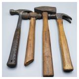 Flat of Vintage Hammers