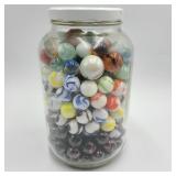 Large Jar of Vintage Marbles