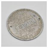 1920 Arkansas Motor Vehicle Registration Tag 1920 Arkansas Motor Vehicle Registration Tag