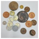 Food Token, Daisy Dollars, & Wood Nickel Lot