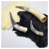 Rabbit Pelts & Horns Lot Rabbit Pelts & Horns Lot