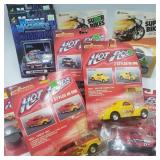 Lot of Die Cast Cars and Bikes