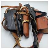 Lot of Leather Holsters and Belts