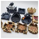 Flat of 11 Fantasy Ash Trays