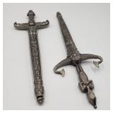 Lot of 2 Egyptian Style Knives Lot of 2 Egyptian Style Knives