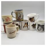 Lot of 9 Assorted Coffee Cups Lot of 9 Assorted Coffee Cups