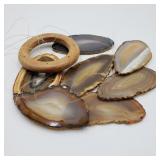 Decorative Hanging Agate Slices Decorative Hanging Agate Slices