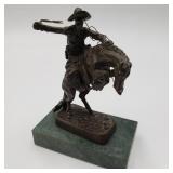 Small Bronze Remington Horse Sculpture