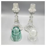 Vintage Candle Holders and Insulators Vintage Candle Holders and Insulators