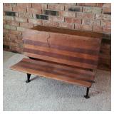 Antique Burlington S. F. Co. Schoolhouse Desk Antique Burlington S. F. Co. Schoolhouse Desk