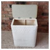 Vintage Red Man Wicker Hamper