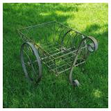 Wrought Iron Decorative Yard Cart