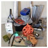 Large Lot of Household w/ First Aid & Orange Reel