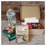 Box of Greeting Cards w/ Birdcage