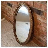 Vintage J. A. Olson Oval Mirror