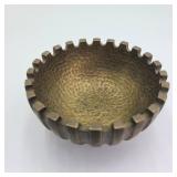 Vintage Israeli Hammered Brass Bowl