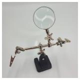 Double Clamp Stand w/ Magnifyer Double Clamp Stand w/ Magnifyer
