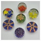 Lot of Art Glass Paperweights Lot of Art Glass Paperweights