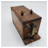 Antique Wooden Battery Antique Wooden Battery