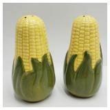 Vintage Corncob Salt & Pepper Shakers