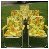 Lot of Vintage Aluminun Lawn Chairs