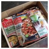 Box of Cooking Magazines