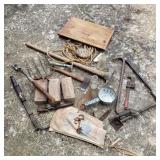 Large Lot of Primitives w/ Hatchet & Bricks