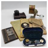 Lot w/ Antique Arkansas Phonebooks & Inkwells Lot w/ Antique Arkansas Phonebooks & Inkwells