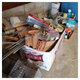 Large Lot of Misc. Garage items Under Table Large Lot of Misc. Garage items Under Table