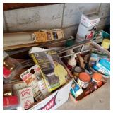 Large Lot of Garage Items in Garage Corner Large Lot of Garage Items in Garage Corner