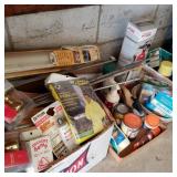 Large Lot of Garage Items in Garage Corner