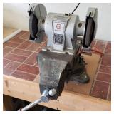 Duracraft Bench Vise w/ B&D Bench Grinder