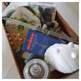 Box Lot w/ Ceramic Shell & Coasters