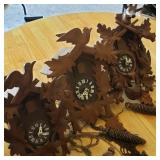 Lot of 3 Vintage Cuckoo Clocks Lot of 3 Vintage Cuckoo Clocks