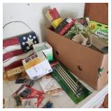 Large Lot of Utility w/ Flag & Tent Stakes Large Lot of Utility w/ Flag & Tent Stakes