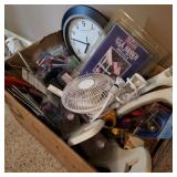 Flat of Household w/ USA Banner, Clock, & Fan Flat of Household w/ USA Banner, Clock, & Fan